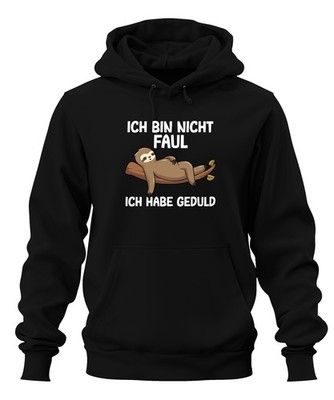 Not Lazy I Have Patience Sloth Gift Idea Funny Hoodie Hooded Sweatshirt