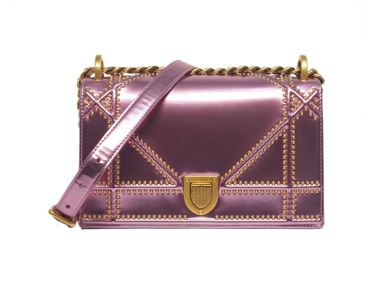 Dior Diorama Mirror Metallic Calfskin Bag Brand New With Box Dustbag RRP £2,600