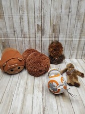 Lot Of 5 Star Wars Medium Plush - Tsum Ewok Wicket, Chewbacca