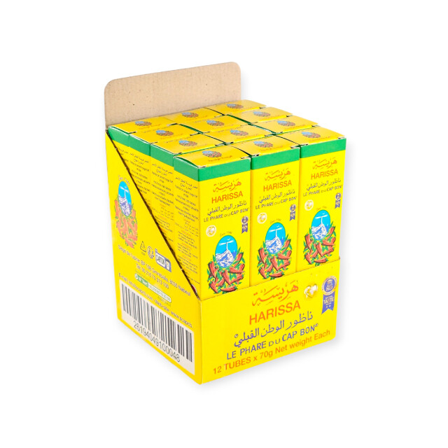 12X Harissa Gewürzpaste Le Phare du Cap Bon 70g Tube (13,66/kg)