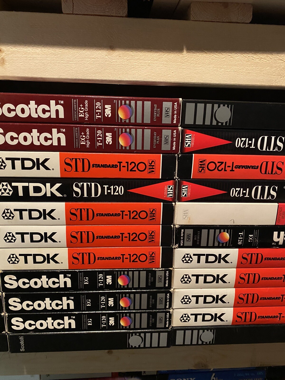 Lot of 50 PreRecorded VHS Tapes to be used Grelly USA