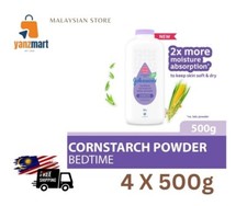 Johnson's - Baby Powder Bedtime Cornstarch 4 x 500g