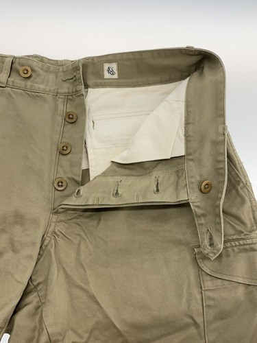 KAPTAIN SUNSHINE KS6SPT07 Gurkha Shorts Beige Cotton Size 32 Vintage Style - Picture 5 of 7