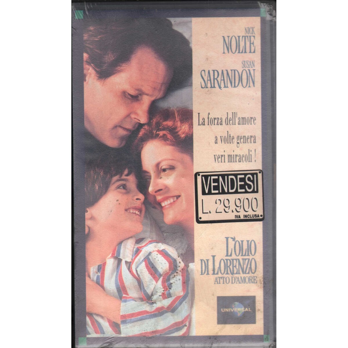 L'Olio Di Lorenzo VHS George Miller Univideo - UVS70344 Sealed