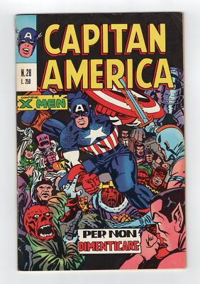 1969 MARVEL CAPTAIN AMERICA #112 & X-MEN #26 ORIGIN RED SKULL RARE KEY ITALY