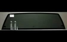 Fits 1999-2006 GMC Sierra Stationary Back Glass / Heated /Dark Tinted + 2 Glue