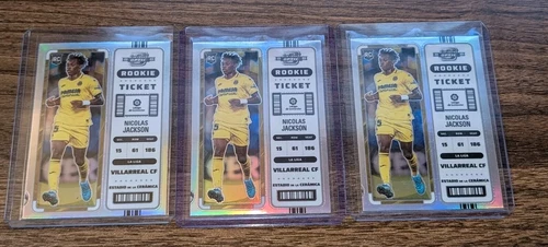 2022-23 Panini Chronicles Optic Rookie Ticket Nicolas Jackson RC Silver Chelsea