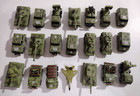 Vintage 1989 Funrise Lot of Military Toy Vehicles Tank Jeep Truck Micro Machines