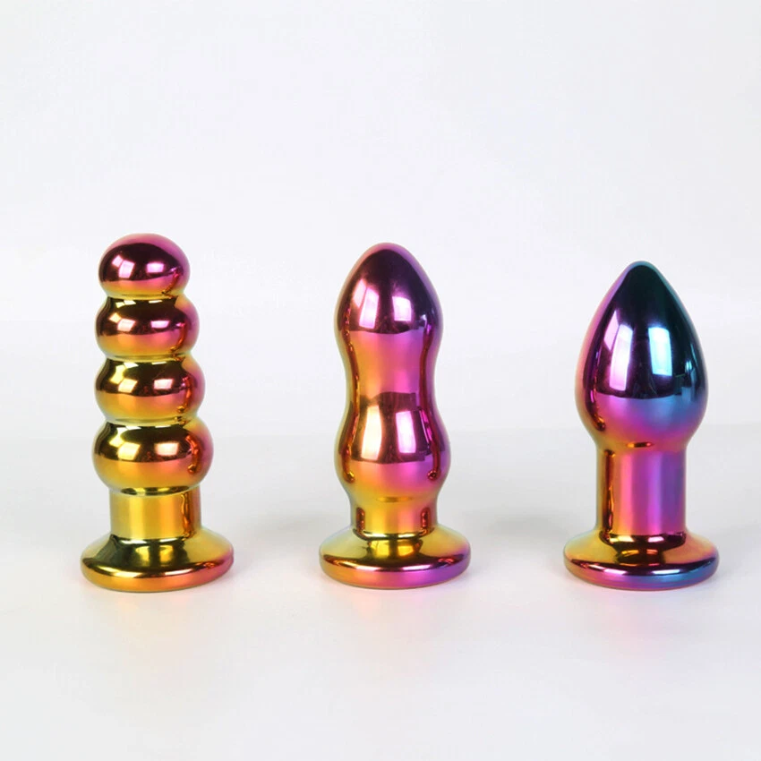 Waterproof Dildo Glass Vibrator G-spot Sex Toys Anal Butt Plug Prostate Massager - Image 3 of 4