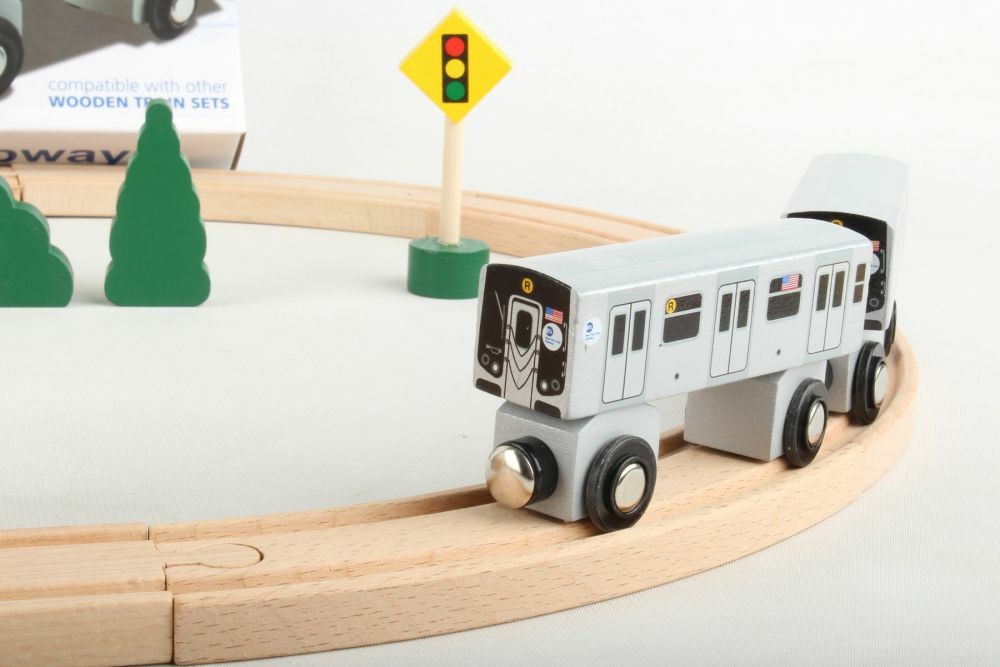 mta wooden train set