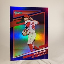 David Fletcher Purple Holo Parallel 2021 Donruss Angels Mlb Baseball #180