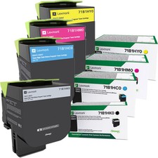 Lexmark CS517 71B1H High Yield Toner Cartridge Set