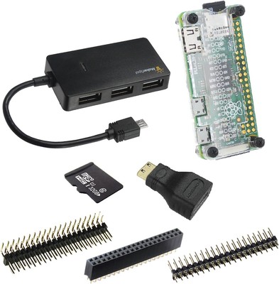 7-in-1 Raspberry Pi Zero W Mega Pack (no PiZero Pack, Transparent 