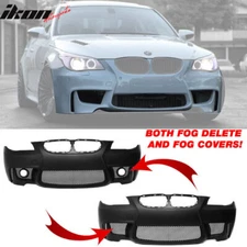 Fits 04-10 BMW E60 5-Series 1M Style Front Bumper Cover Replacement Full Kit PP