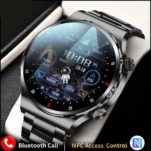 NFC Bluetooth Call Smart Watch Men 2023 Sport Bracelet ECG+PPG Waterproof Custom