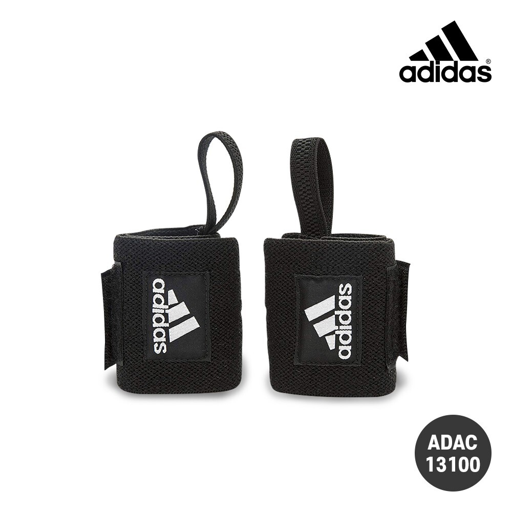 ремешки для запястья adidas 2шт для спортивных тренировок в тренажерном зале поддерживающие запястье Черный NWT 5590₽