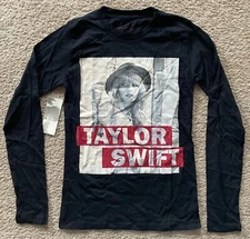 Taylor Swift Black Longsleeve Shirt From 2012 New With Tags Youth Small