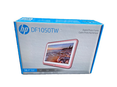 HP DF1050TW 10.1 inch WiFi Digital Photo Frame-Pink/White Touchscreen