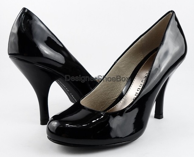 designer black pumps