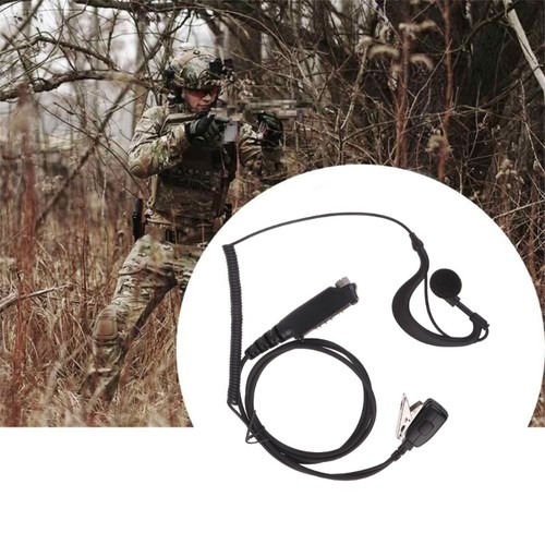 Curved Earpiece Headset Clear Sound Earphones ABS for STP8000 STP9000 Radios - Zdjęcie 5 z 8