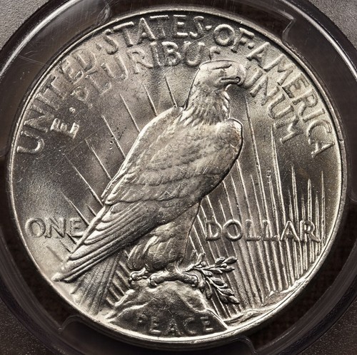 1935 Better date Peace dollar, PCGS MS63 CAC blast white PQ DavidKahnRareCoins - Picture 2 of 4