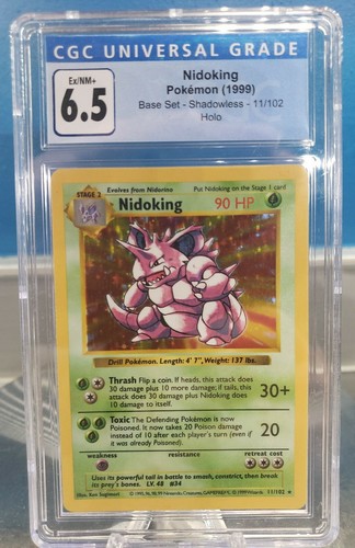 Nidoking (Shadowless) graded CGC 6.5 for sale on eBay