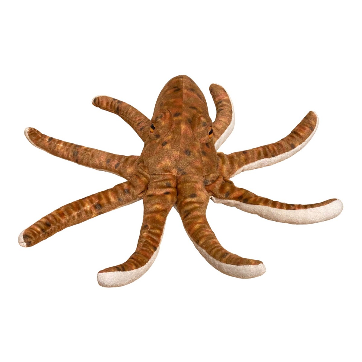 Wild Republic Octopus Plush Stuffed Animal 16” Brown Realistic Toy Ocean  2013