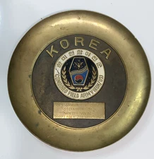 1981-82 (ROK / US) STCFA Combined Field Army KOREA BRASS Commerative PLATE