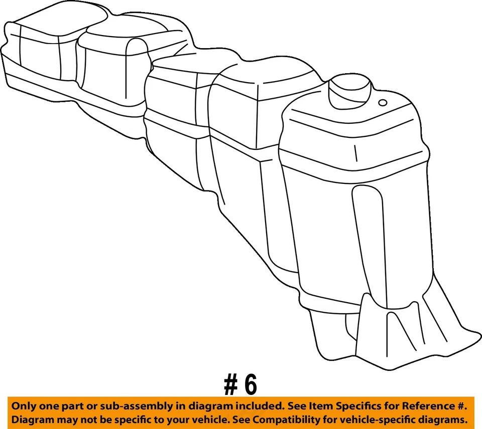 Used Engine Coolant Reservoir fits: 2001 Ford Excursion  Grade A - Image 4 of 4