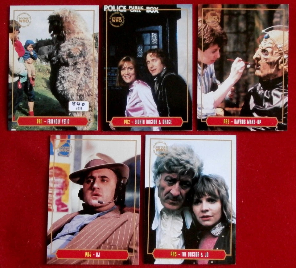 DR WHO - 40 Aniversario - #204 de 999 Juego Promocional Completo de 10 Tarjetas FÁMINA DORADA Foto 2 de 4