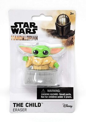 Baby Yoda The Child Grogu Mandalorian Collectible Eraser Cake Topper Star Wars Ebay