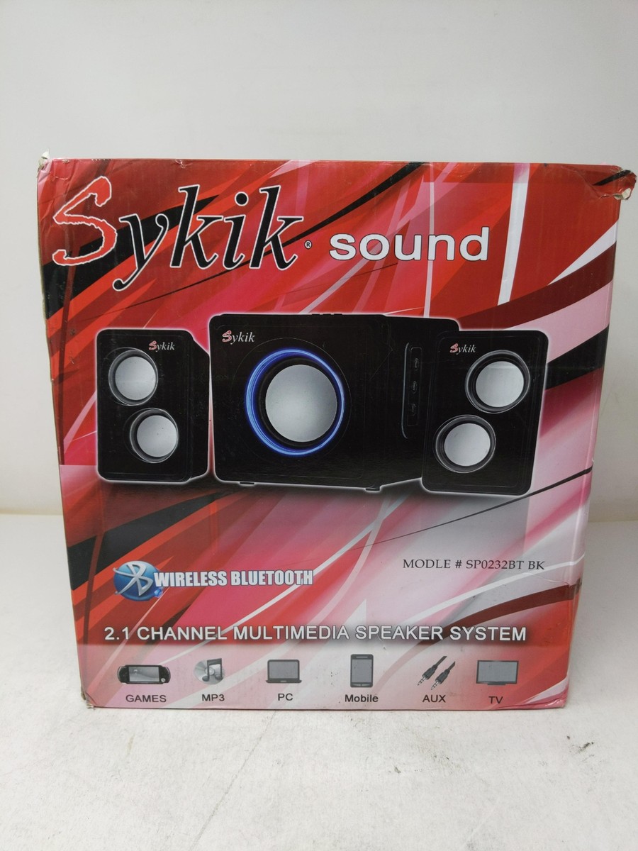 Sykik Sound SP0232BT, Powerful 2.1 Bluetooth speaker system. 5