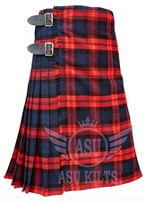 Scottish Handmade Traditional MacLachlan Modern 8-yard Tartan Kilt For Men