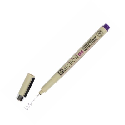 XSDK005-24 Sakura Pigma Micron 005 Marker Pen, 0.20mm Tip, Purple, Pack of 1
