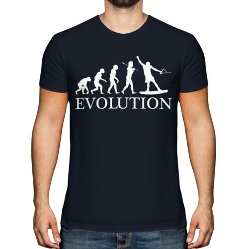 Table Esqui Acuatico Evolution Of Man Hombre Camiseta Top Regalo Ropa