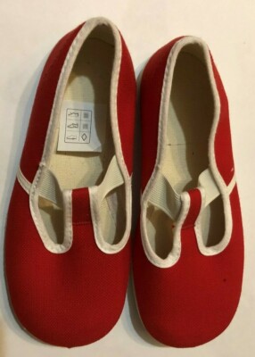 Kinder Leinenschuh/Gymnastik Schuh Größe 27 Farbe Rot  von EXICO - Neu