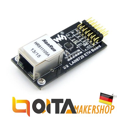 LAN8720 ETH Board Ethernet module 10/100 Ethernet Transceiver onboard Waveshare