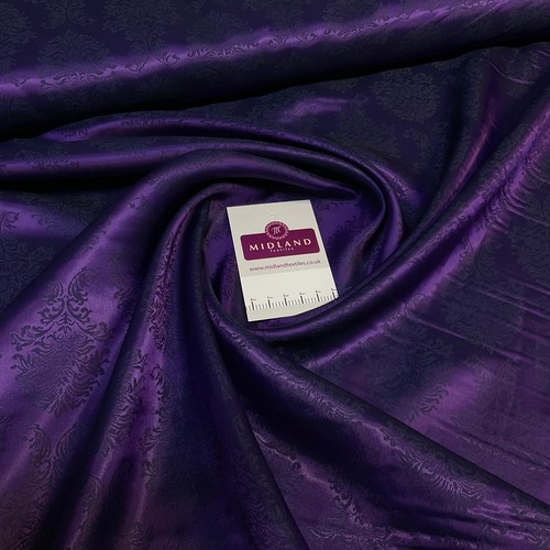 Lila verzierter dekorativer italienischer ausgefallener Viskose Acetat Futterstoff M1866-3 - Bild 5 von 7