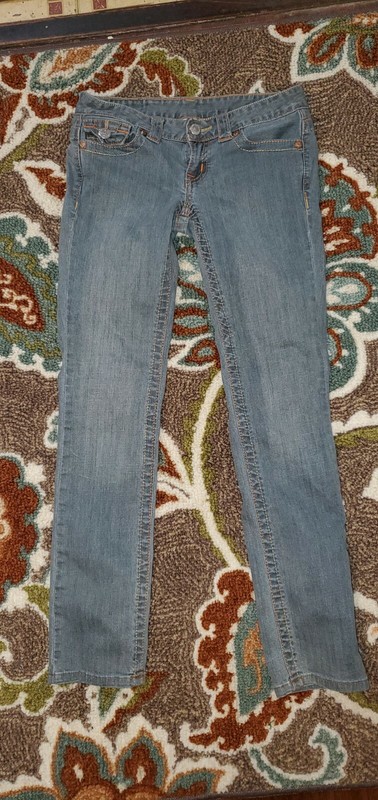 True Religion Jeans Billy Skinny Blue Denim Sz 28x27 Womens 