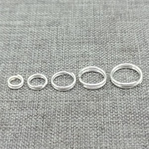 15 Sterling Silver Split Rings 4mm 5mm 6mm 7mm 8mm for Jewelry Making