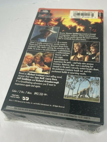 Rare Jurassic Park New Sealed VHS 1st Press w Watermarks MCA Universal 1993 - Picture 8 of 8