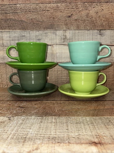 Fiestaware Fiesta Tea Cup and Saucer Set Brand New Homer Laughlin U Choose Color