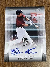 BRADY ALLEN 2017 LEAF PERFECT GAME BLACK AUTOGRAPH #50/50 MARLINS TIGERS
