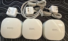  3 pack eero 6 Dual-Band Mesh Wi-Fi 6 Router  2 eero 6 Extender 4500 sq. ft