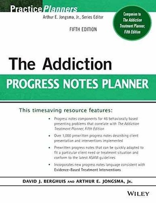 The Addiction Progress Notes - Paperback, by Berghuis David J.; - Very Good