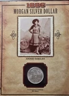 A 1886 Morgan Silver Dollar Coin & Stamp Annie Oakley-Legends Of The West