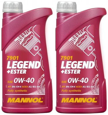 2l Mannol 7901 Motoröl Legend+Ester 0W-40 2x1l 