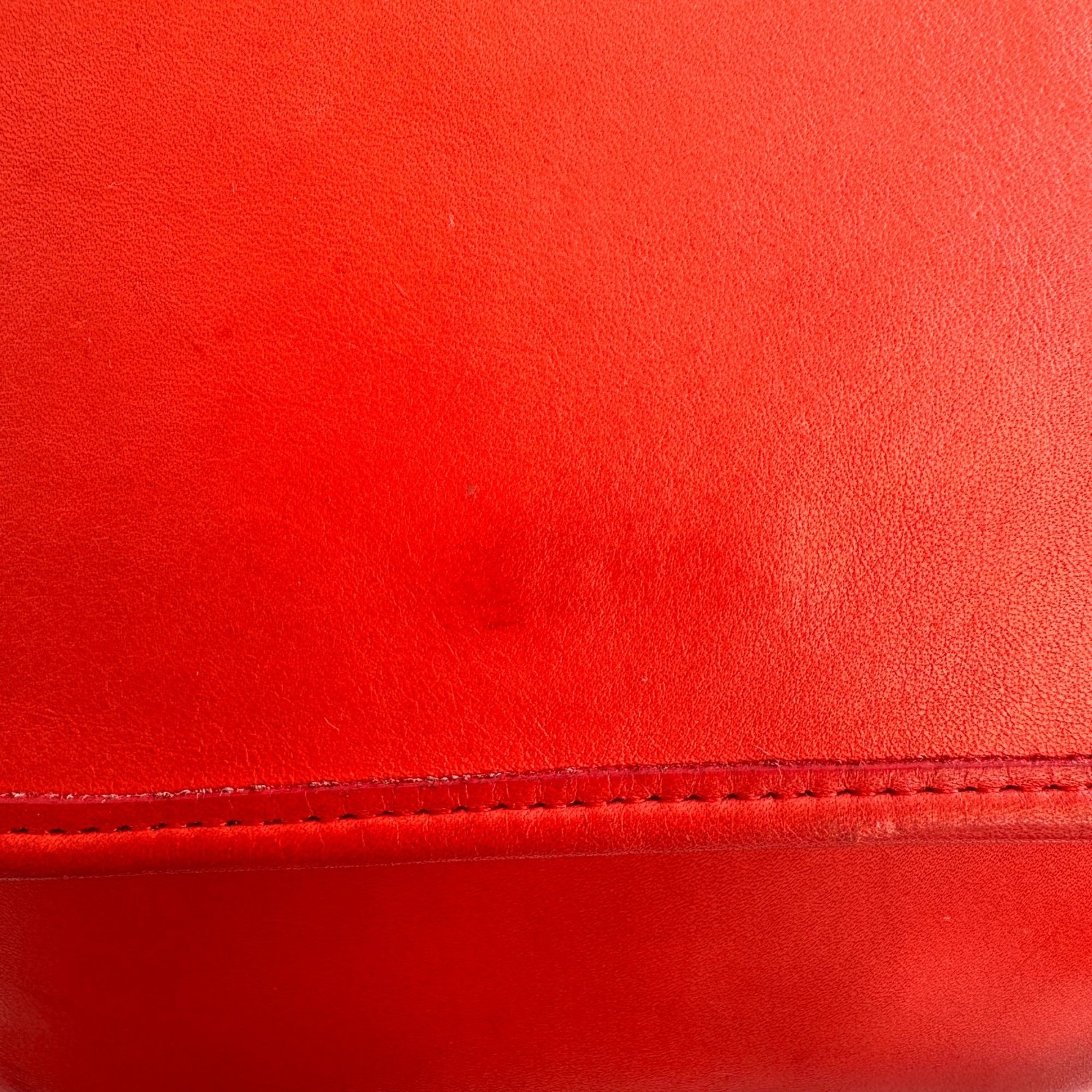 Vintage 1980s Coach Red Tailored Pouch 4110 Made in New York City image 8