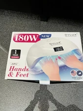 OVLUX Nail Pro 2-in-1 Hand/Feet UV/LED Nail Lamp 180W - WHITE