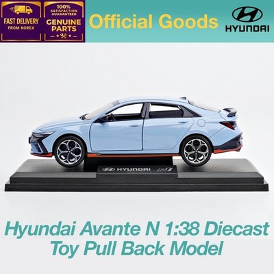 Hyundai Avante N Facelift 1:38 Diecast Mini Toy Pull Back Model w/Base
